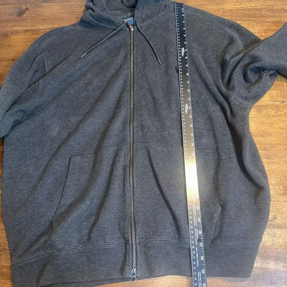 Polo Ralph Lauren Full Zip Hoodie Sweatshirt Ribbed
